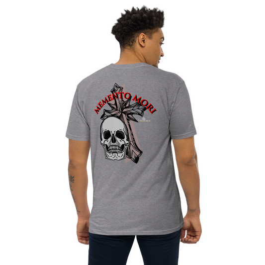 Memento Mori Cross T-Shirt - Grey