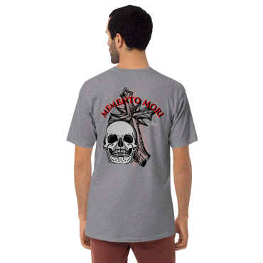 Memento Mori Cross T-Shirt - Grey